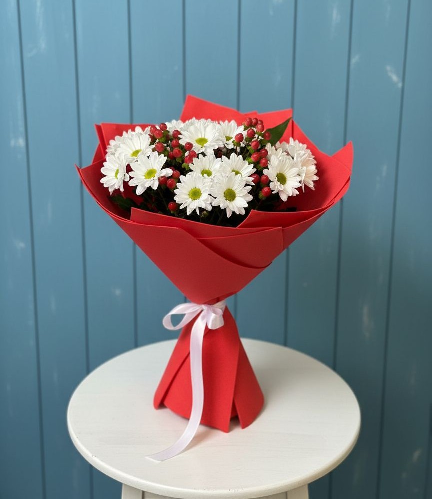 Букет цветов из: Хризантемы в Большовской