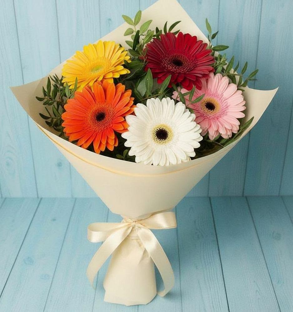 Букет цветов из: Герберы в Большовской