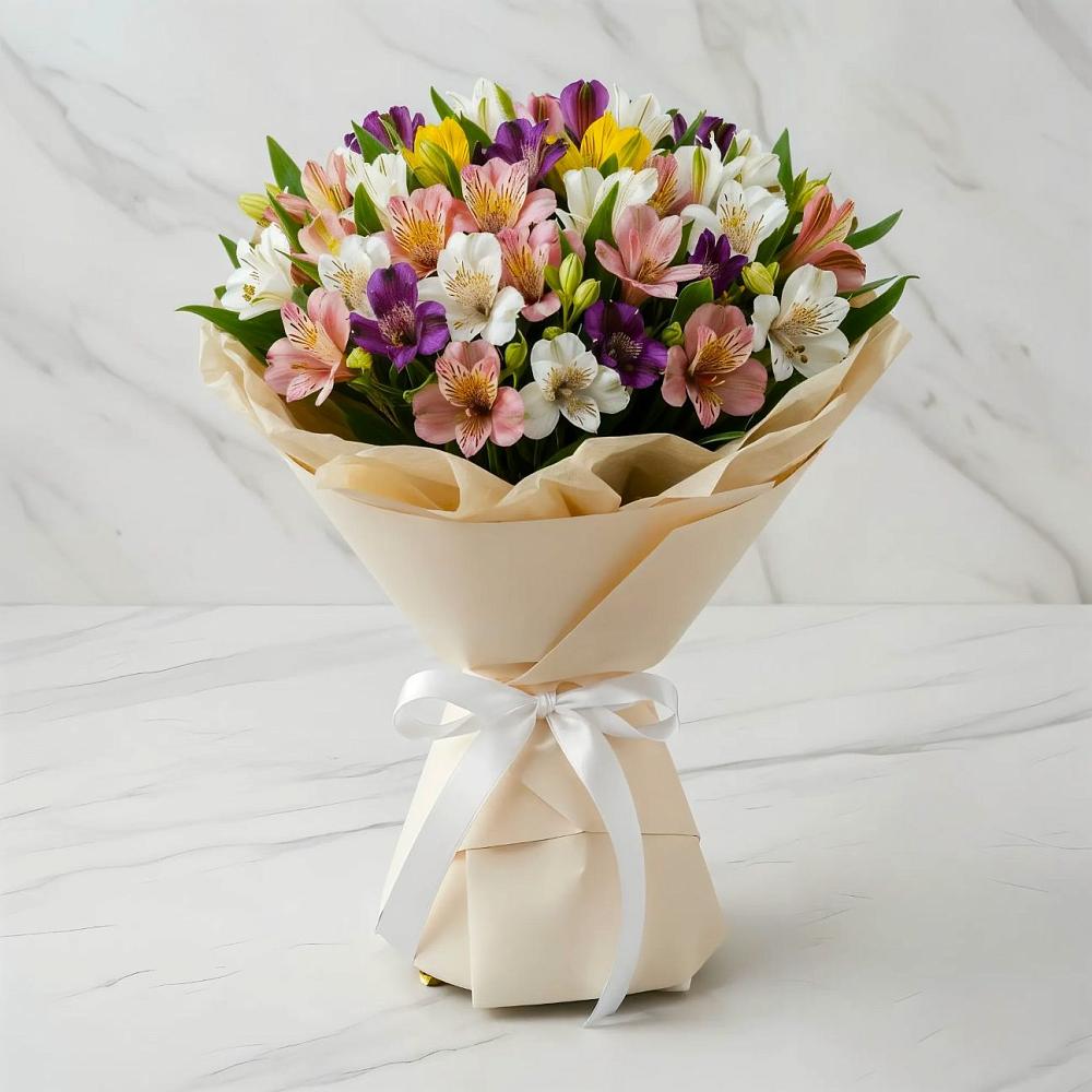 Букет цветов из: Альстромерии в Большовской