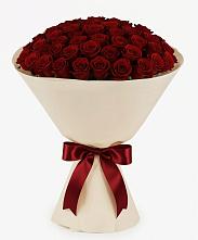 Букет 101 Бордовая роза Блэк Бакарра в Большовской