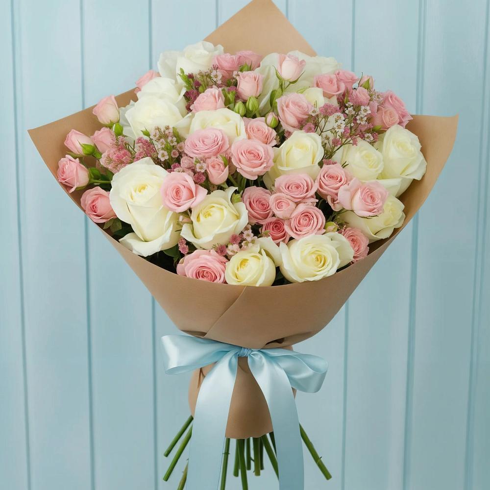 Букет цветов из: Розы в Большовской