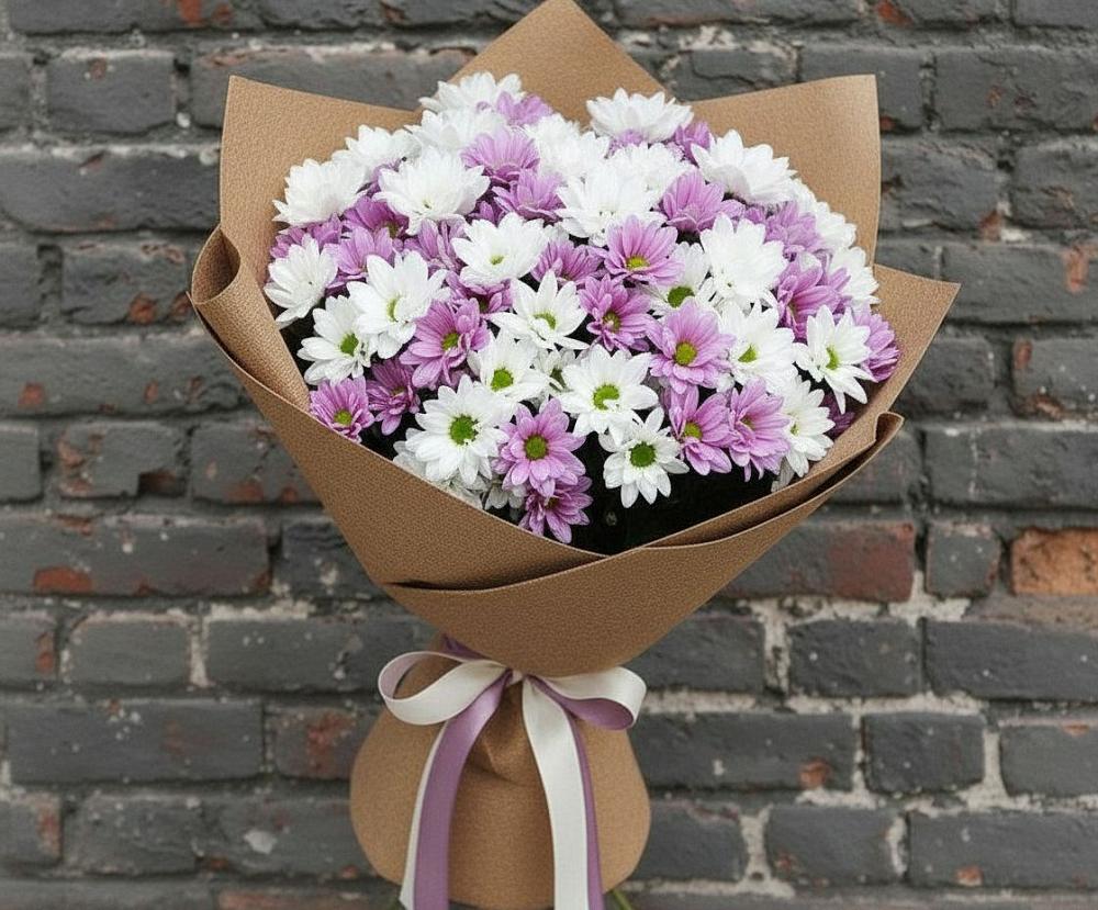 Букет цветов из: Хризантемы в Большовской