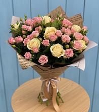 Букет цветов из:  Розы в Большовской