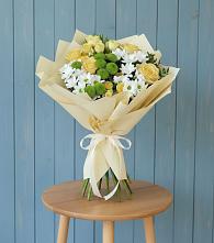 Букет цветов из:  Хризантемы и Розы #REPLACE_PRED# Большовской