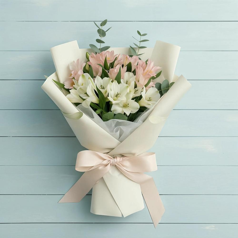 Букет цветов из: Альстромерии в Большовской