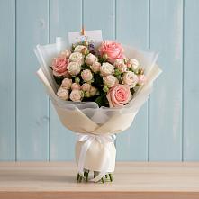 Букет цветов из:  Розы в Большовской