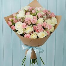 Букет цветов из:  Розы в Большовской